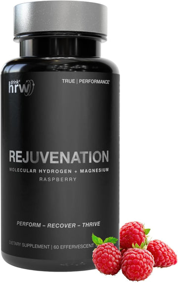 Drink Hrw Rejuvenation Sport Molecular Hydrogen Water Tablets – Over 12 Ppm H2 - Hydrogen & Magnesium Supplement, Supports Energy Production, Recovery, Cognitive Function (Raspberry 30Ct)