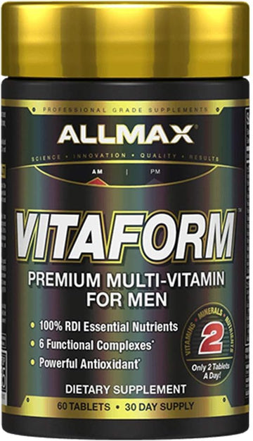 Allmax Nutrition - Vitaform - Multi-Vitamin For Men, 60 Tablets (Pack Of 1)