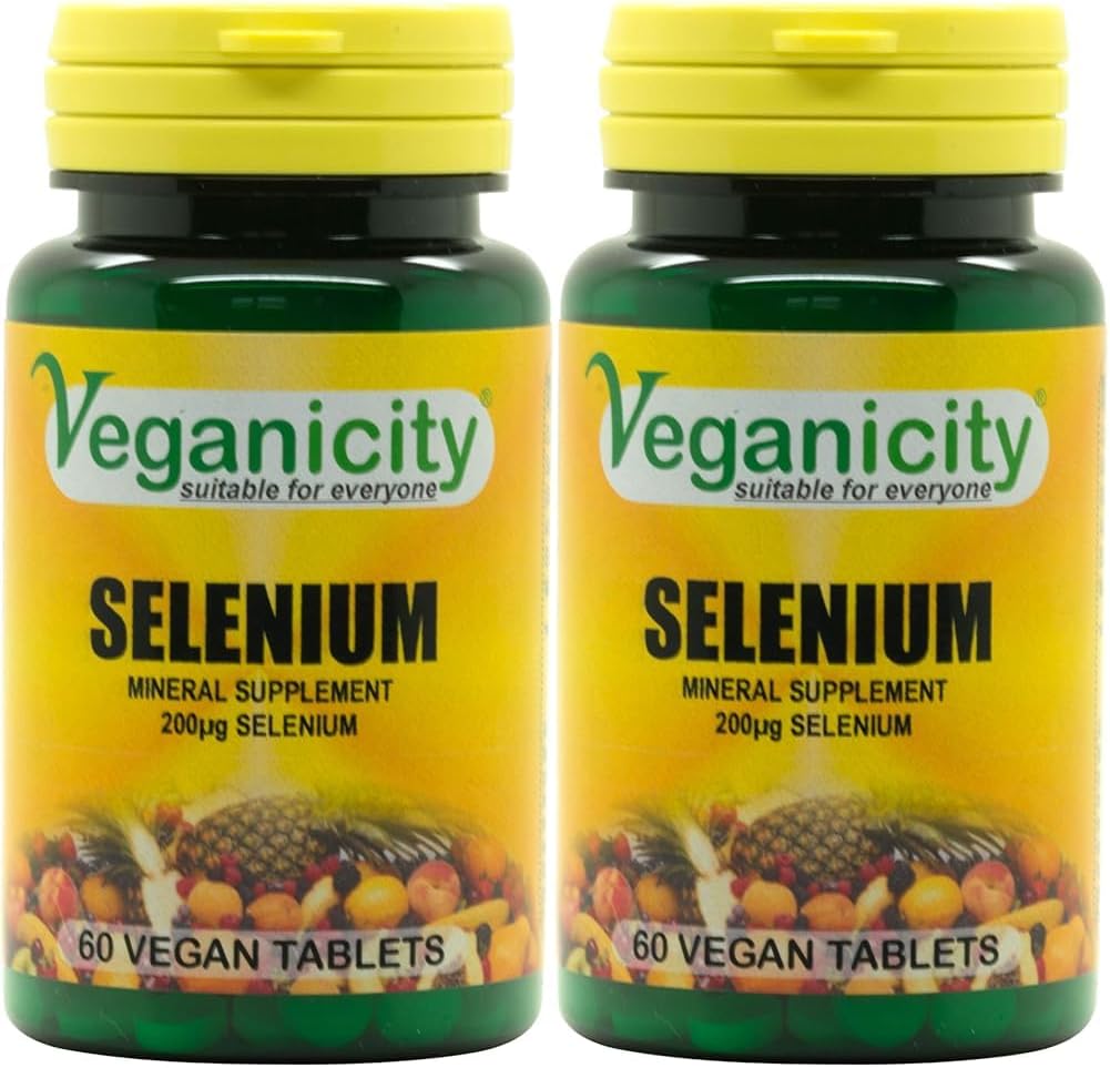 Veganicity Selenium 200µg : Antioxidant Mineral : 60 Tablets (Pack Of 2)