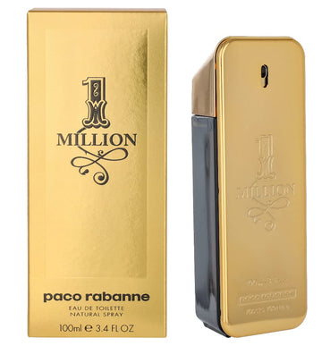 Paco Rabanne One Million 3-Piece Set For Men (3.4 Oz Eau De Toilette Spray + 5.1 Oz Deodorant Spray + 0.34 Oz Eau De Toilette Travel Spray)