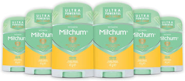 Revlon Mitchum Women Triple Odor Defense 48Hr Protection Deodorant Stick And Antiperspirant Pure Fresh, Dermatologist Tested, 41 G (Pack Of 6)