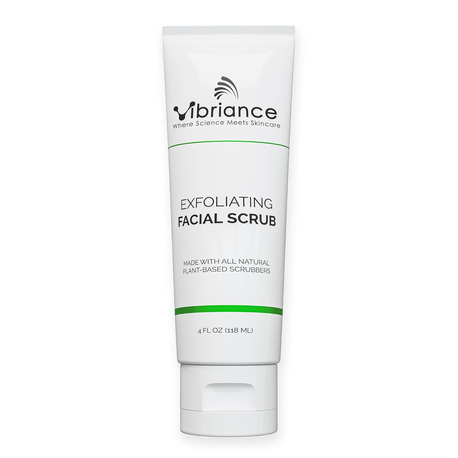 Vibriance Ultra-Gentle Exfoliating Facial Scrub And Cleanser, Unclogs Pores And Renews Skin, Sulfate-Free, Paraben-Free, 4 Fl Oz (118 Ml)