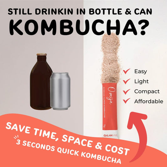 Dalamhari Super Kombucha | Schisandra Berry Omija 12T | Adaptogen Drink Probiotic Drink Sugar Free Kombucha Powder Korean Drinks Scoby Kambutcha Kambucha Synergy Health Aid Kombucha Kombucha Tea