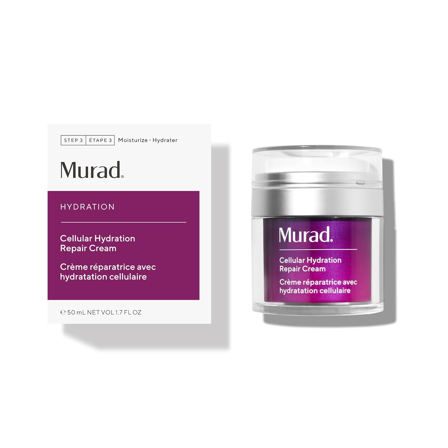 Murad Cellular Hydration Barrier Repair Cream - Nourishing Face Moisturizer Repairs Dry, Flaky Skin - Bilberry Omega Fatty Acids And Soothing Allantoin Restores Bounce & Radiance - 1.7 Fl Oz