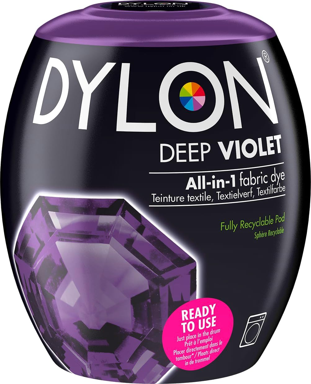 Dylon Washing Machine Fabric Dye Pod For Clothes & Soft Furnishings, 350G – Olive Green