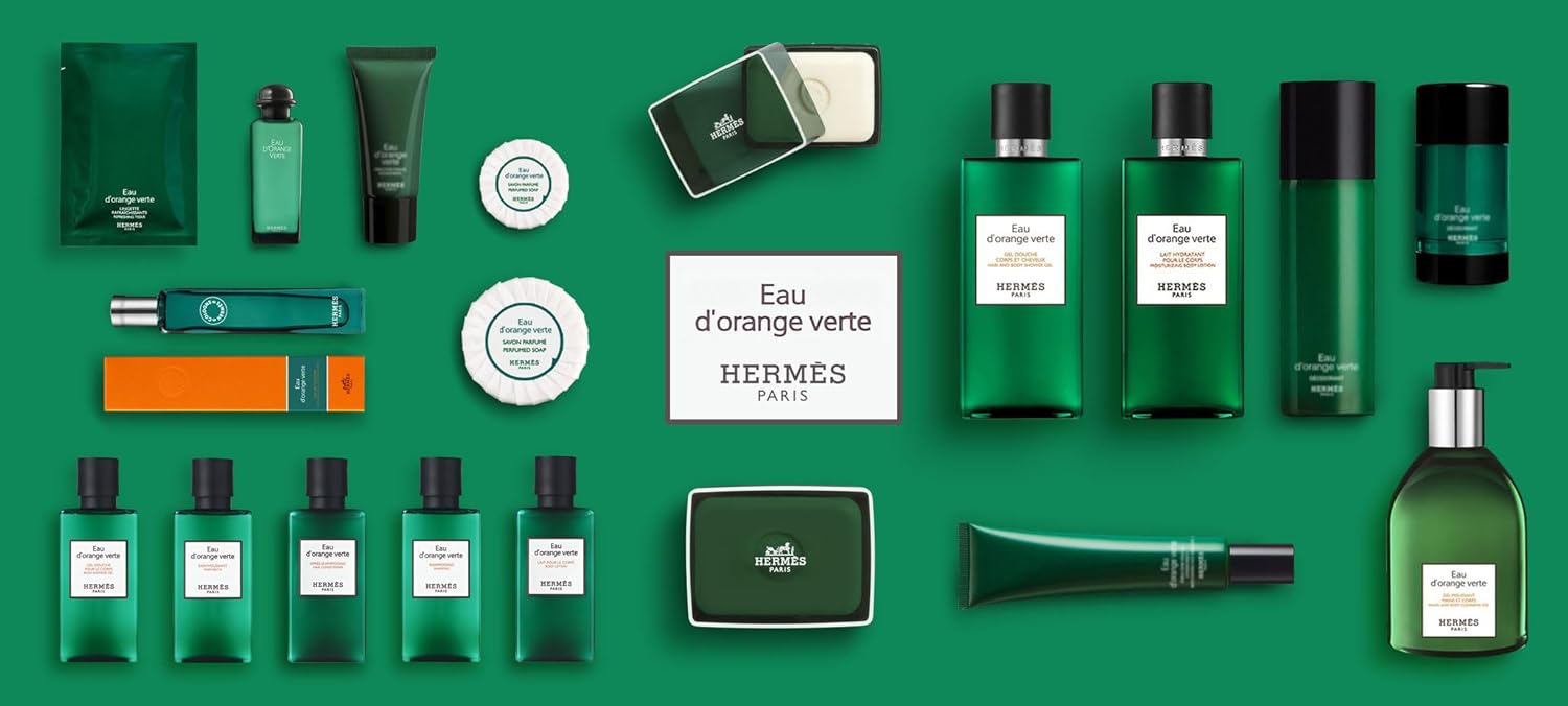 Hermes Eau D'Orange Verte Amenity Set Includes [1]Shower Gel [1]Shampoo And [1]Conditioner 80Ml 2.7 Ounces Each : Beauty & Personal Care
