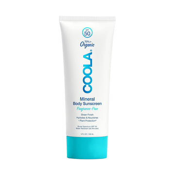 Coola Organic Mineral Sunscreen Sunblock Body Lotion, Dermatologist Tested Skin Care For Daily Protection, Vegan And Gluten Free, 5 Fl Oz