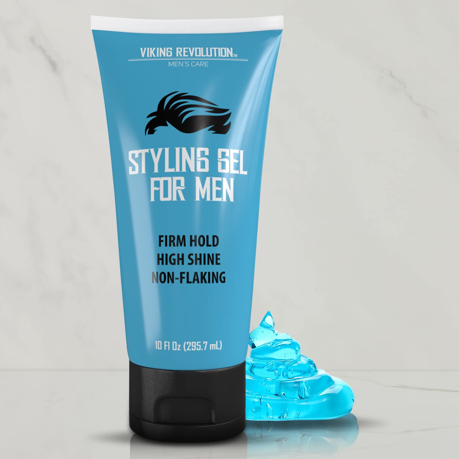 Hair Gel for Men Strong Hold - Mens Hair Gel Extra Strength - Styling Gel for Hair Clear Hair Gel - Firm Hold Gel Hair High Shine Non-Flaking Curly Hair Gel (10oz) : Beauty & Personal Care