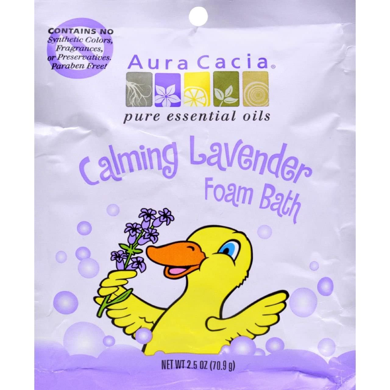 Aura Cacia Foam Bath Kid Calming, 2.5 Oz : Bubble Baths : Beauty & Personal Care