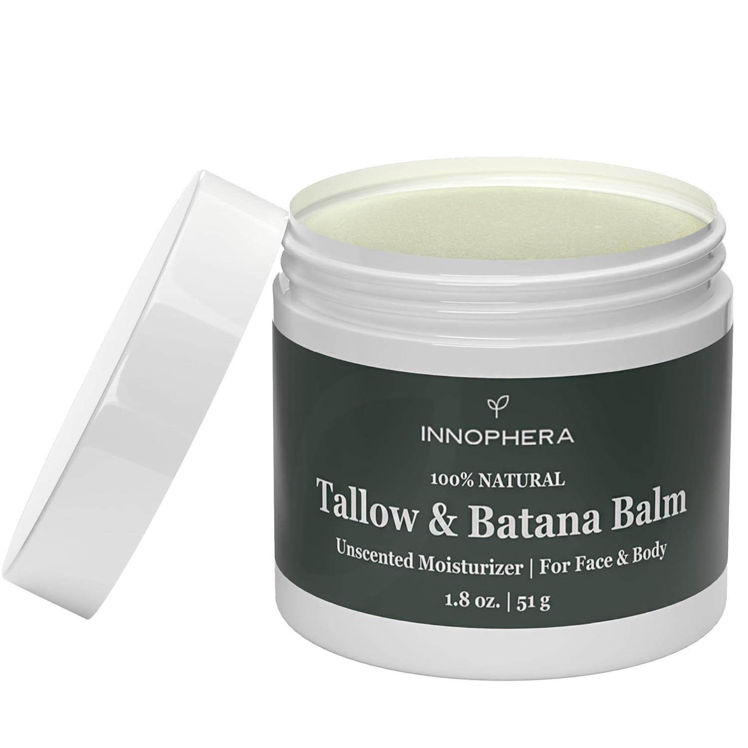 Beef Tallow Balm For Skin Care - With Batana Oil From Honduras - 100% Natural Moisturizer For Sensitive Skin, Face, And Body - Unscented - 1.8 Oz