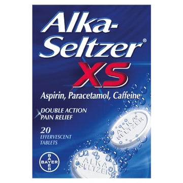 Alka Seltzer Antacid Xs Effervescent Pain Relief 20 Tablets