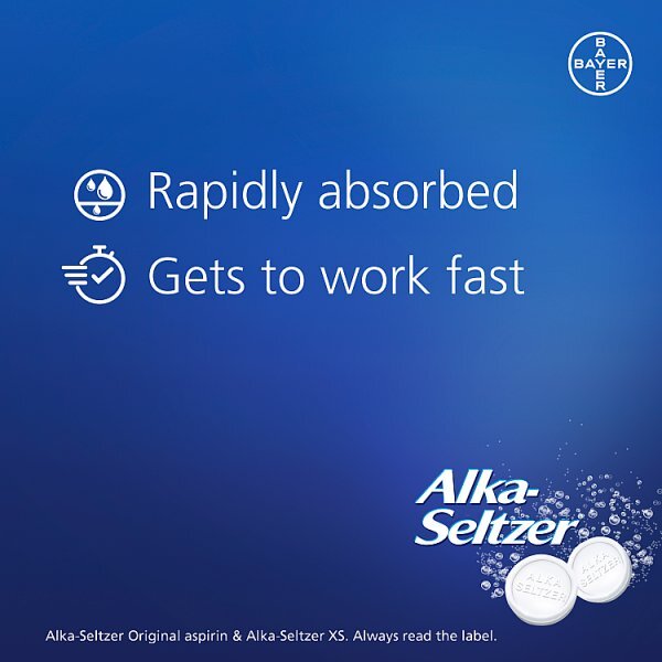 Alka Seltzer Antacid Xs Effervescent Pain Relief 20 Tablets