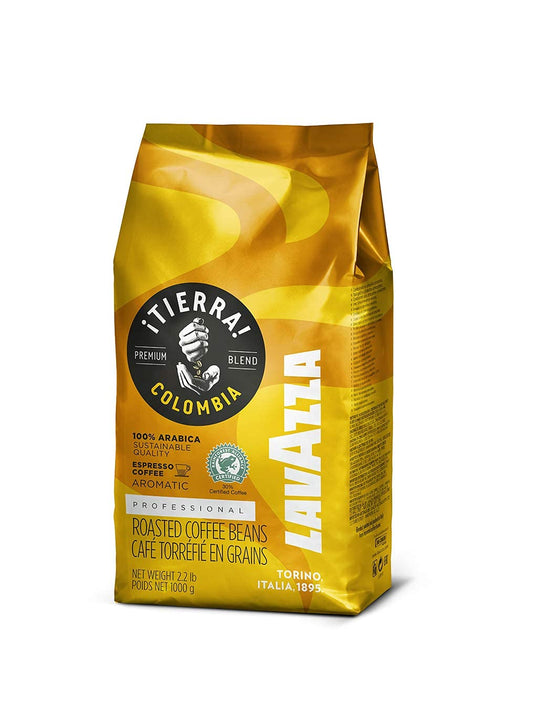Lavazza ¡TIERRA! Colombia 100% Arabica Whole Bean Espresso, Coffee, 2.2 Pound ,Notes of tropical fruit are accompanied by scents of lime peel and jasmine