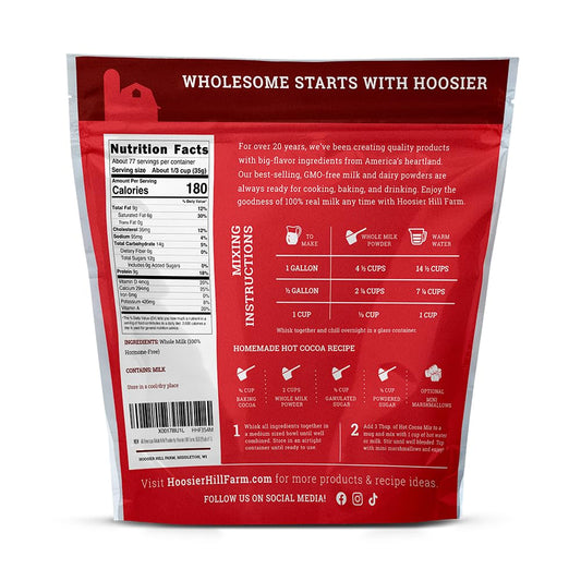 Hoosier Hill Farm Whole Milk Powder, 6LB, (Pack of 1)