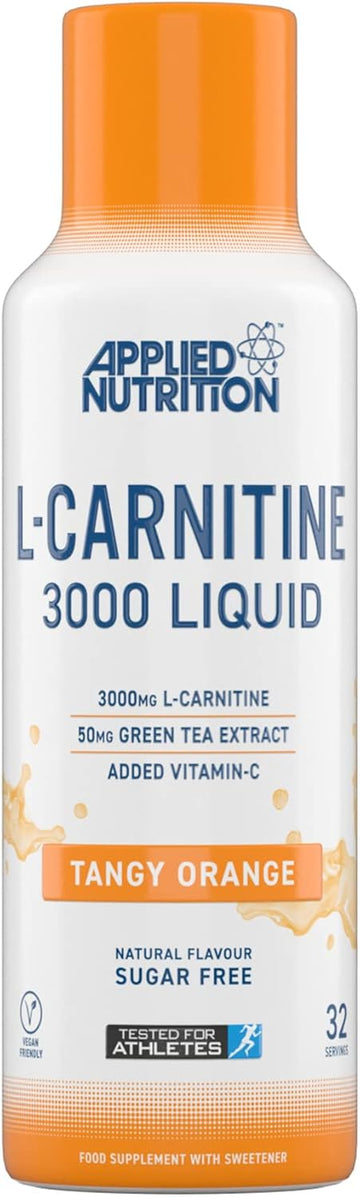 Applied Nutrition L Carnitine 3000 Liquid - L-Carnitine With Green Tea & Vitamin C, Boosts Energy & Weight Management, Vegan (480Ml - 32 Servings) (Fruit Burst)