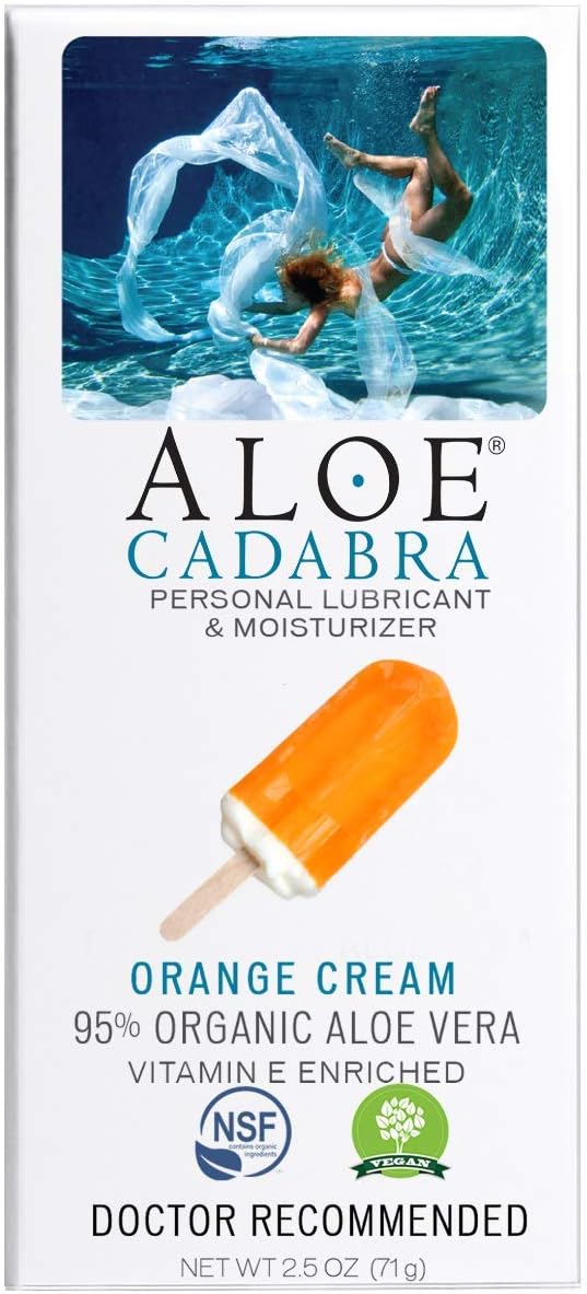 Aloe Cadabra Natural Lubricant Organic Assorted Flavored Water Based Lube Bundle for Her, Him & Couples: 1 Each - Strawberry, Orange Cream and Key Lime : Health & Household