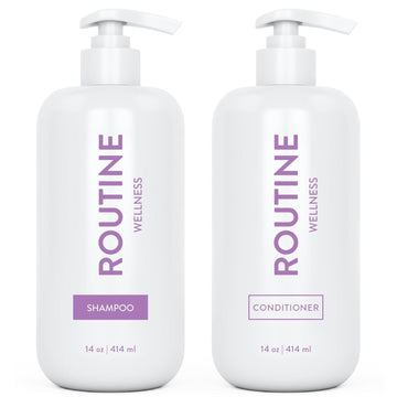 Shampoo And Conditioner Set For Stronger Hair - Biotin | Color Safe | Sulfate-Free | Vegan | Clinically Tested | Nourishing Oils And Vitamins - Lilac & Gardenia 14Oz (Pack Of 2)