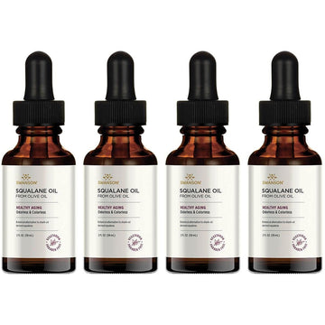 Swanson Vegetarian Squalane Oil 2 Fl Ounce (59 Ml) Liquid (4 Pack)