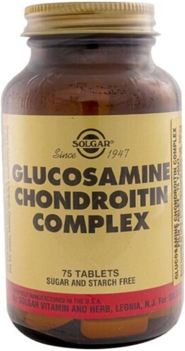 Solgar Extra Strength Glucosamine Chondroitin Complex, 75 Tablets - Promotes Healthy Joints - Supports Comfortable Movement - Non-GMO, Gluten Free, Dairy Free - 25 Servings