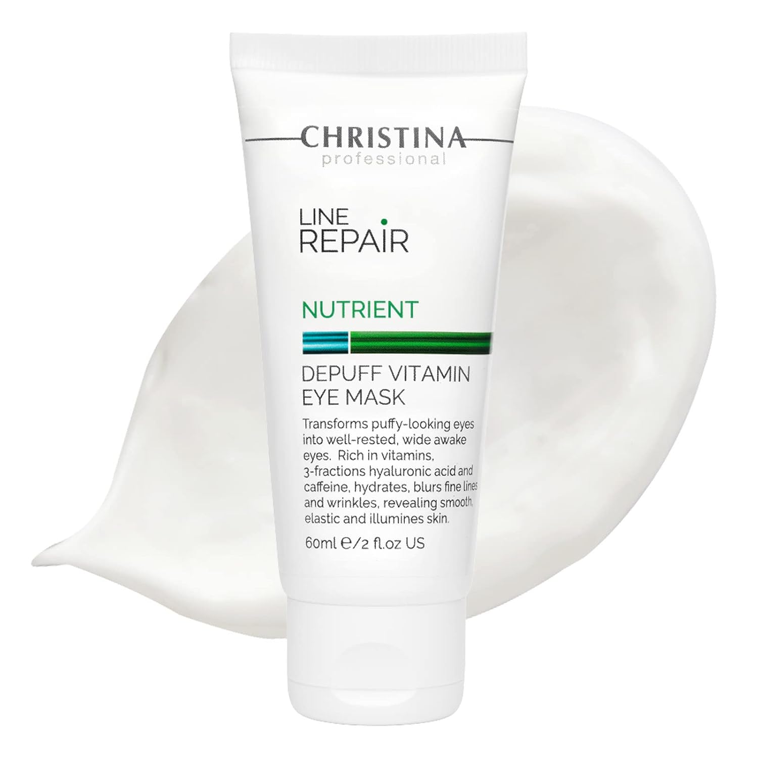 -Christina- Line Repair Depuff Vitamin Eye Facial Mask With Hyaluronic Acid | Combats Puffiness And Wrinkles | Nourishing Face Masks Skincare | For Dry, Normal, Sensitive Skin 60Ml / 2 Fl.Oz