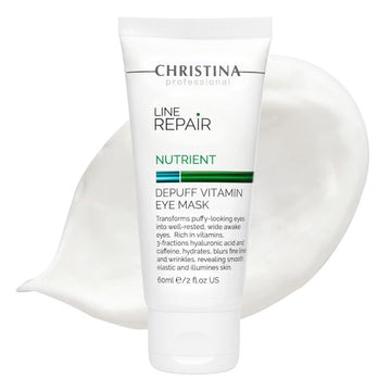 -Christina- Line Repair Depuff Vitamin Eye Facial Mask With Hyaluronic Acid | Combats Puffiness And Wrinkles | Nourishing Face Masks Skincare | For Dry, Normal, Sensitive Skin 60Ml / 2 Fl.Oz