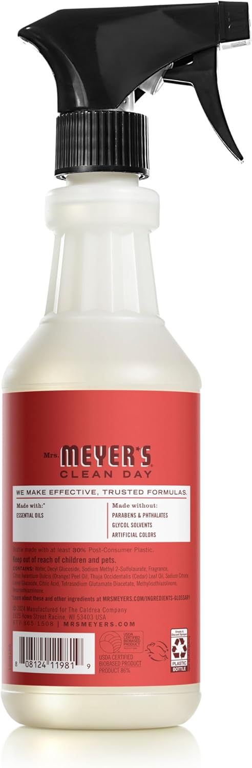 Mrs. Meyer'S Clean Day Multi-Surface Everyday Cleaner, Tomato Vine Scent, 16 Ounce Bottle
