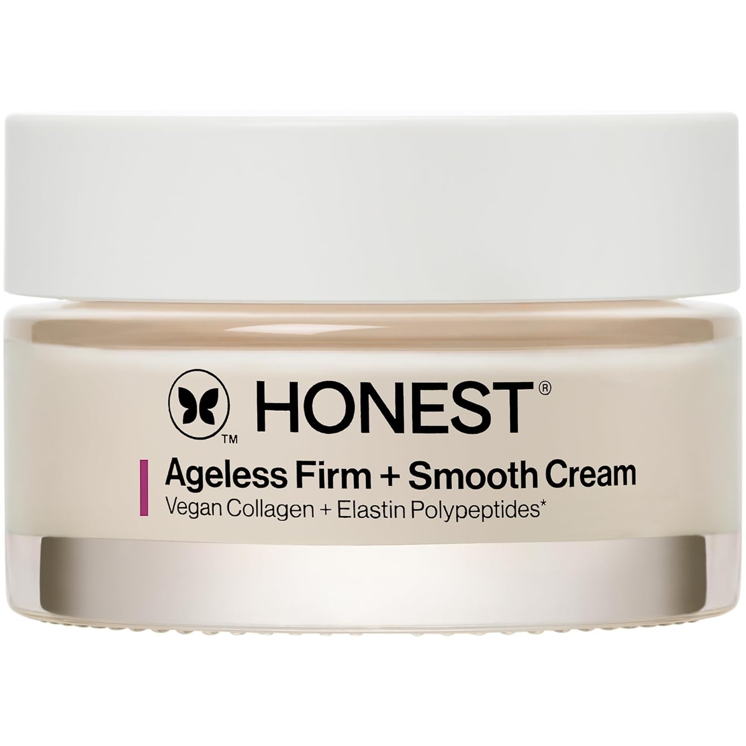 Honest Beauty Ageless Firm And Smooth Cream | Powered By Vegan Collagen And Elastin Polypeptides | Firmer, Smoother Looking Skin | Fragrance Free, Ewg Verified, Vegan, Cruelty-Free | 1.7 Fl Oz