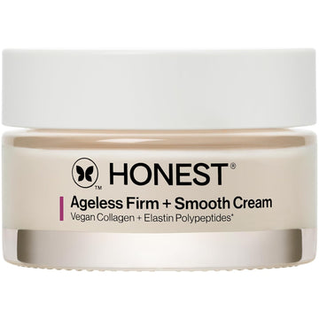 Honest Beauty Ageless Firm And Smooth Cream | Powered By Vegan Collagen And Elastin Polypeptides | Firmer, Smoother Looking Skin | Fragrance Free, Ewg Verified, Vegan, Cruelty-Free | 1.7 Fl Oz