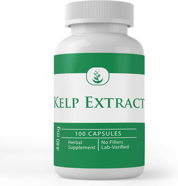 Pure Original Ingredients Kelp Extract, (100 Capsules), Pure, No Additives Or Fillers, Lab Verified