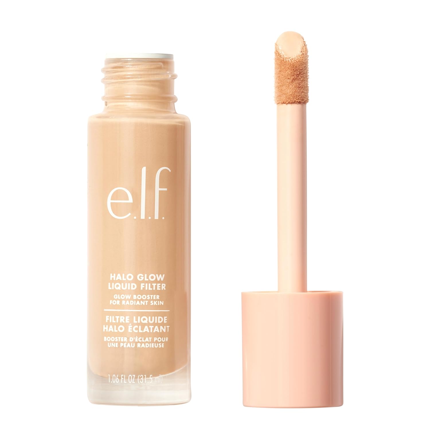 E.L.F. Halo Glow Liquid Filter, Complexion Booster For A Glowing, Soft-Focus Look, Infused With Hyaluronic Acid, Vegan & Cruelty-Free