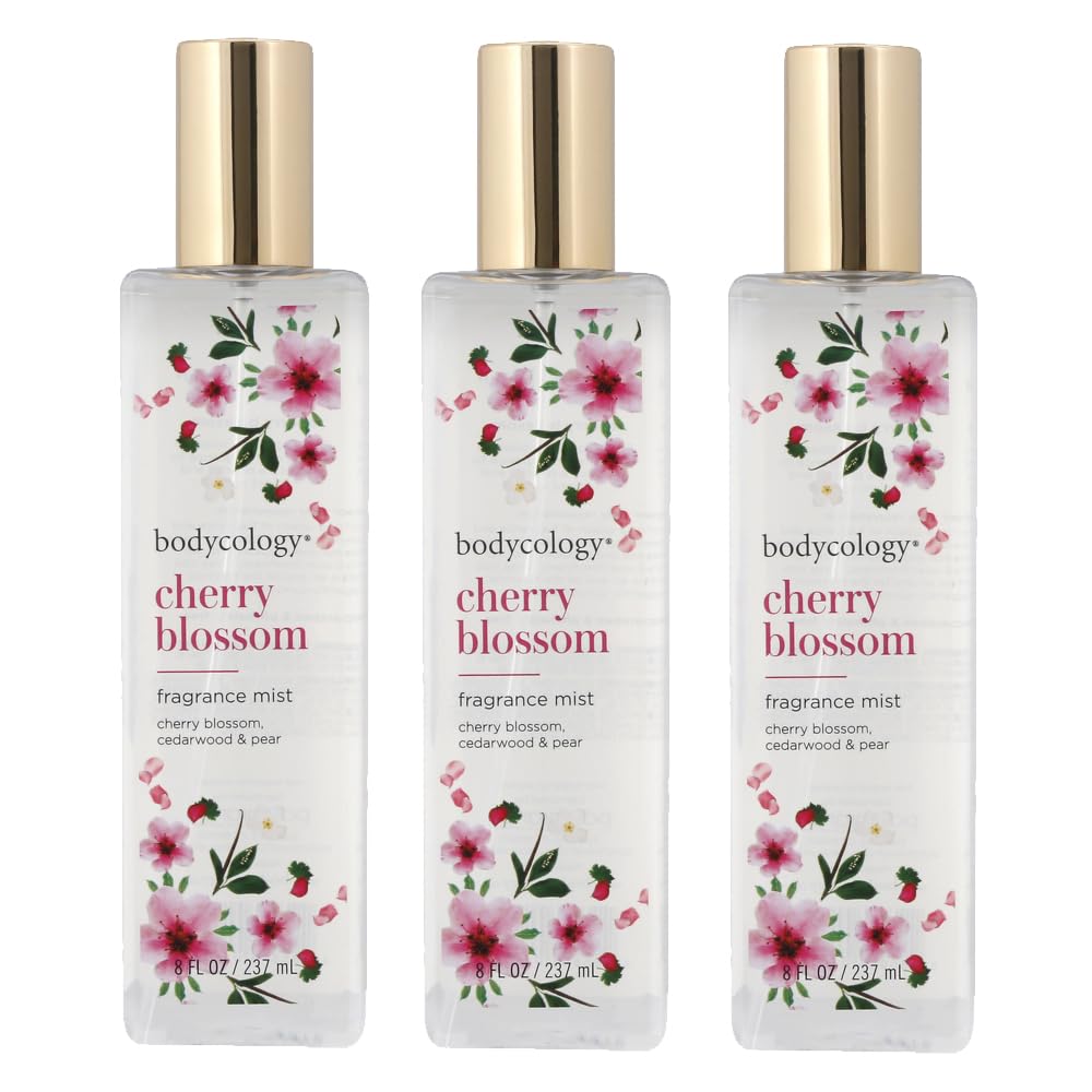 Parfums De Coeur Bodycology Cherry Blossom Fragrance Mist 8Oz (3) : Beauty & Personal Care