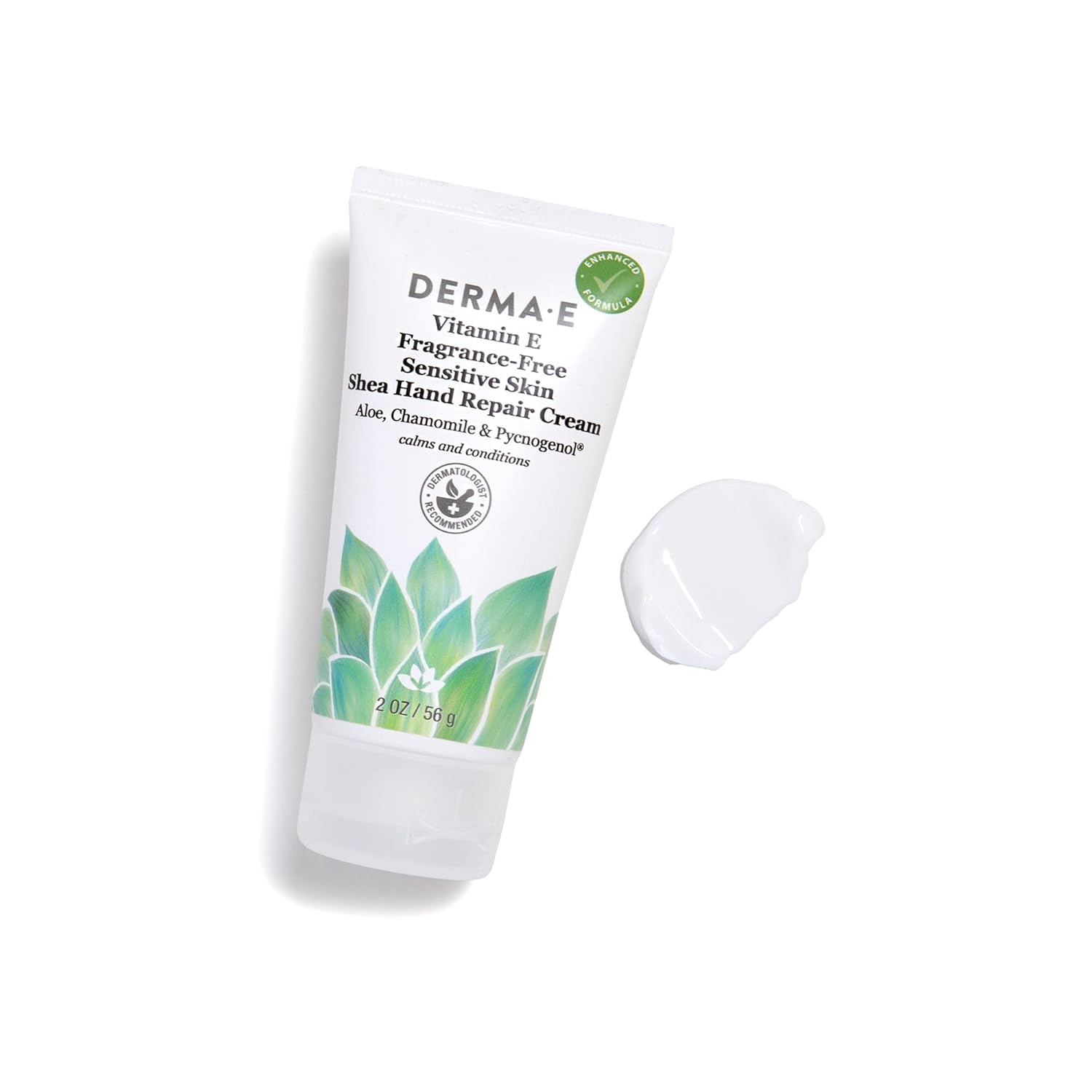 Derma E Vitamin E Fragrance Free Sensitive Skin Shea Hand Repair Cream – Intensive Therapy Hand Cream – Cruelty Free Unscented Hand Lotion for Dry or Cracked Skin, 2 oz : Beauty & Personal Care