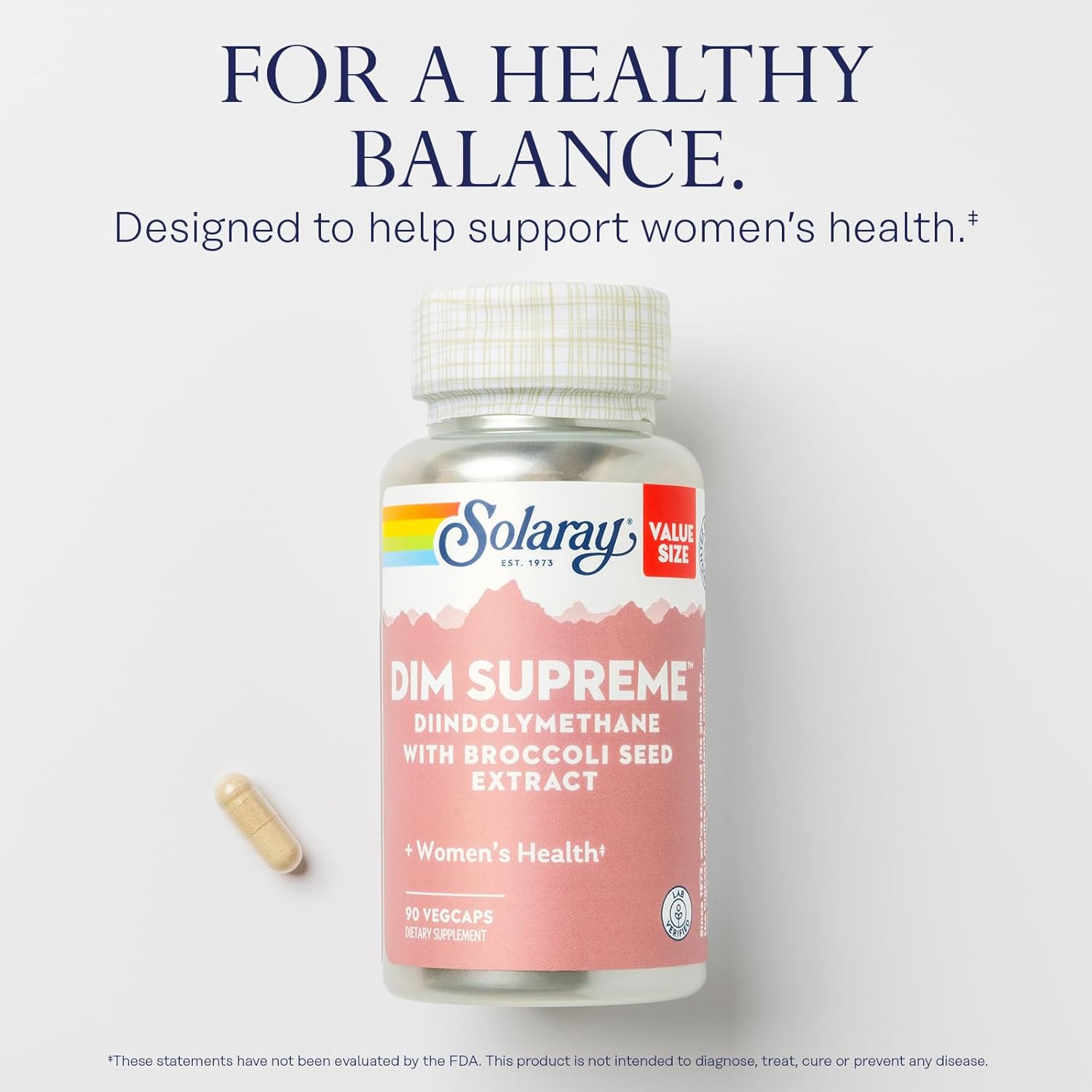 Solaray St John’S Wort And Dim Supreme Women’S Wellness Bundle - St Johns Wort Mood Support Supplement And Dim Complex With Broccoli Extract For Women’S Health - 60-Day Guarantee, 90 Vegcaps Each