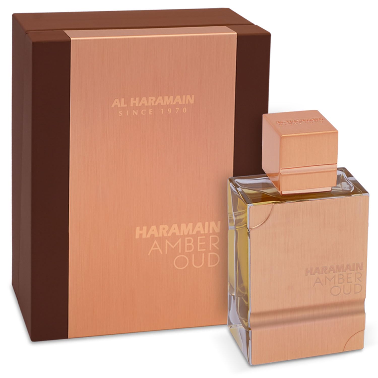 Al Haramain Amber Oud Eau De Parfum Spray 60Ml (2.0 Oz) - Unisex Arabian Perfume For Women & Men, Long-Lasting Amber & Oud Fragrance With Luxurious Scent