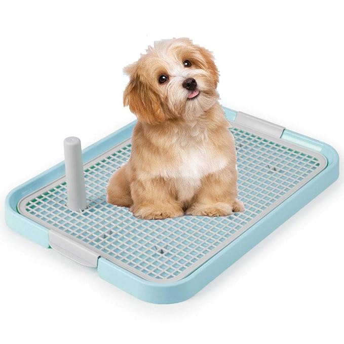 Dog Toilet Bedpan Puppy Potty Urinal – Lattice Litter Tray for House Training