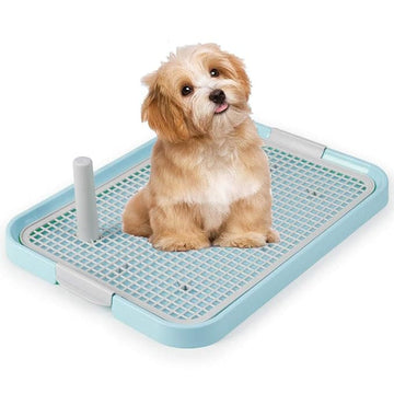 Dog Toilet Bedpan Puppy Potty Urinal – Lattice Litter Tray for House Training