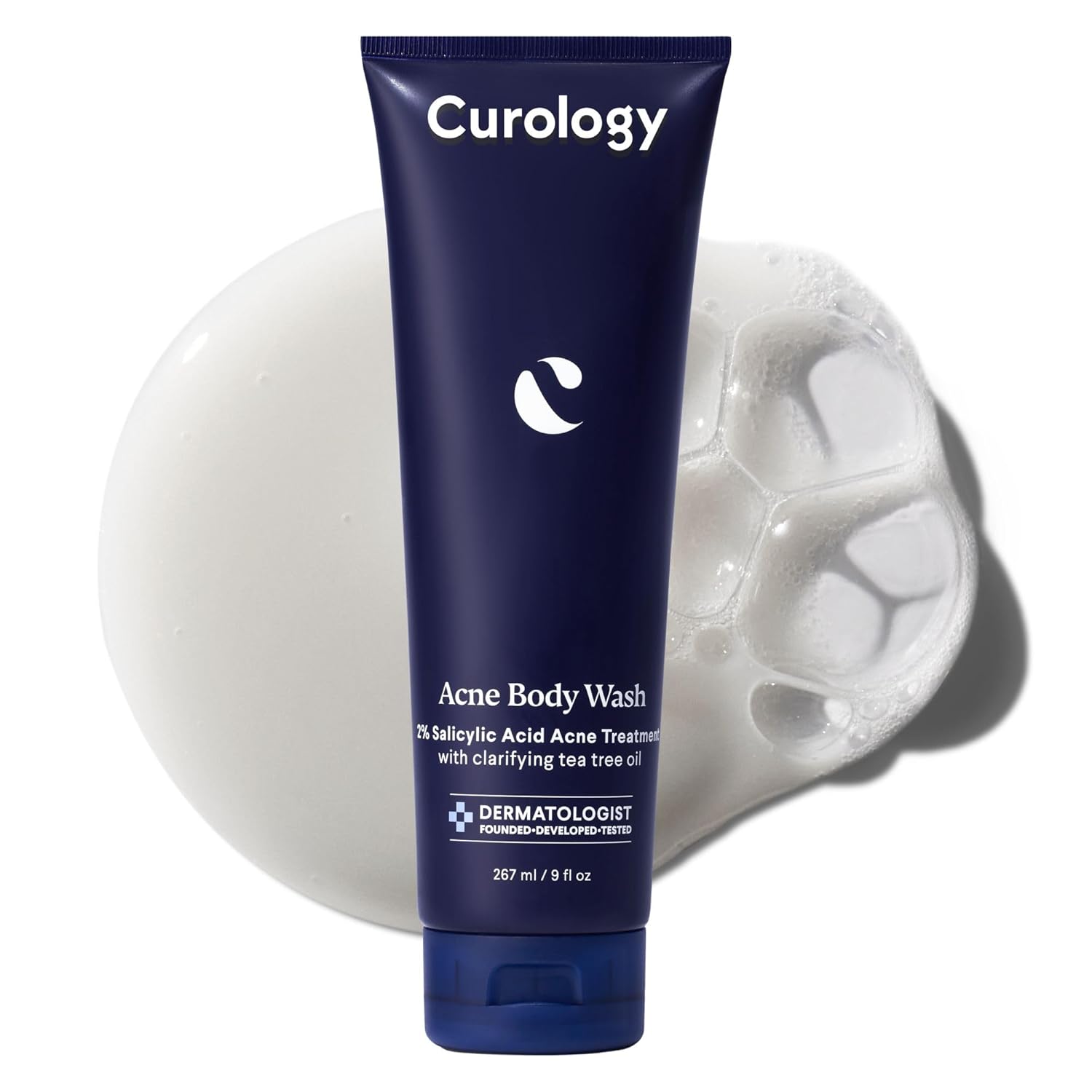 Curology Acne Body Wash, 2% Salicylic Acid Acne Treatment, Treats And Prevents Bacne Breakouts, 9 Fl Oz