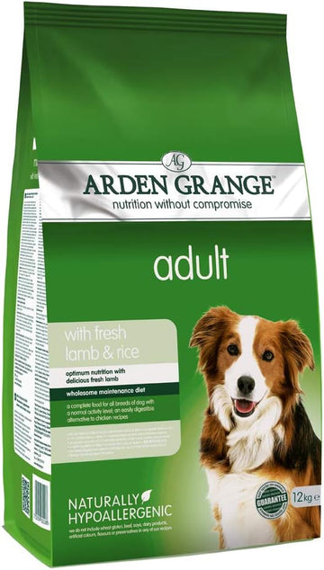 Arden Grange Adult Dry Dog Food with Fresh Lamb and Rice, 12 kg?ALR6420