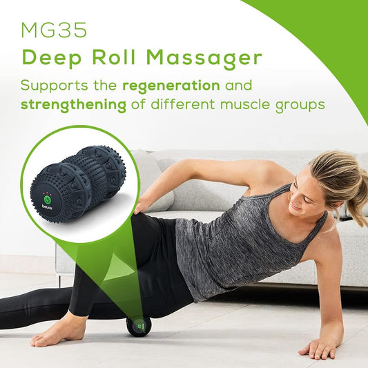 Beurer 3-Speed Vibrating Massage Roller - High-Intensity Deep Tissue M