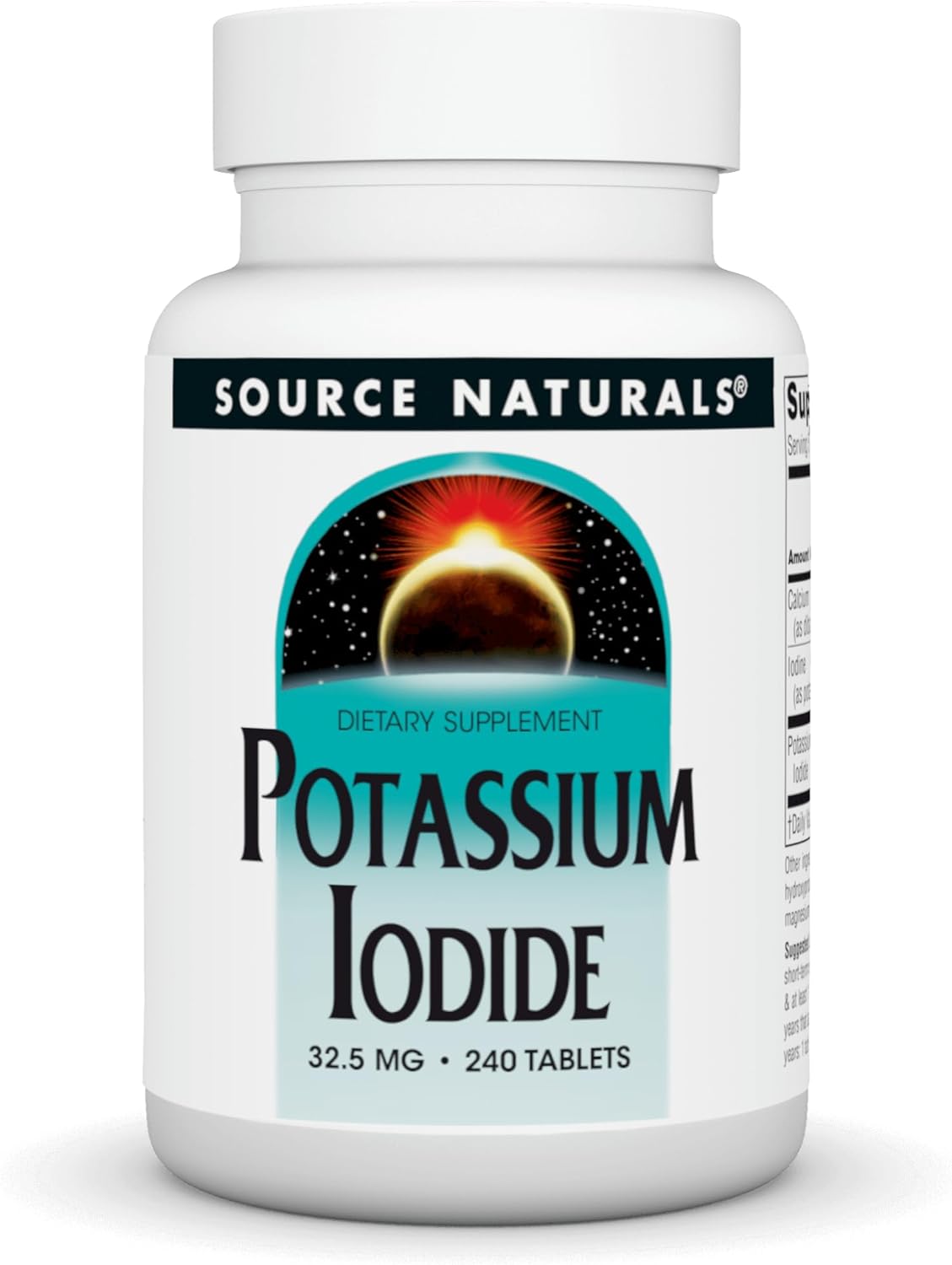 Source Naturals Potassium Iodide 32.5mg, 240 Tablets