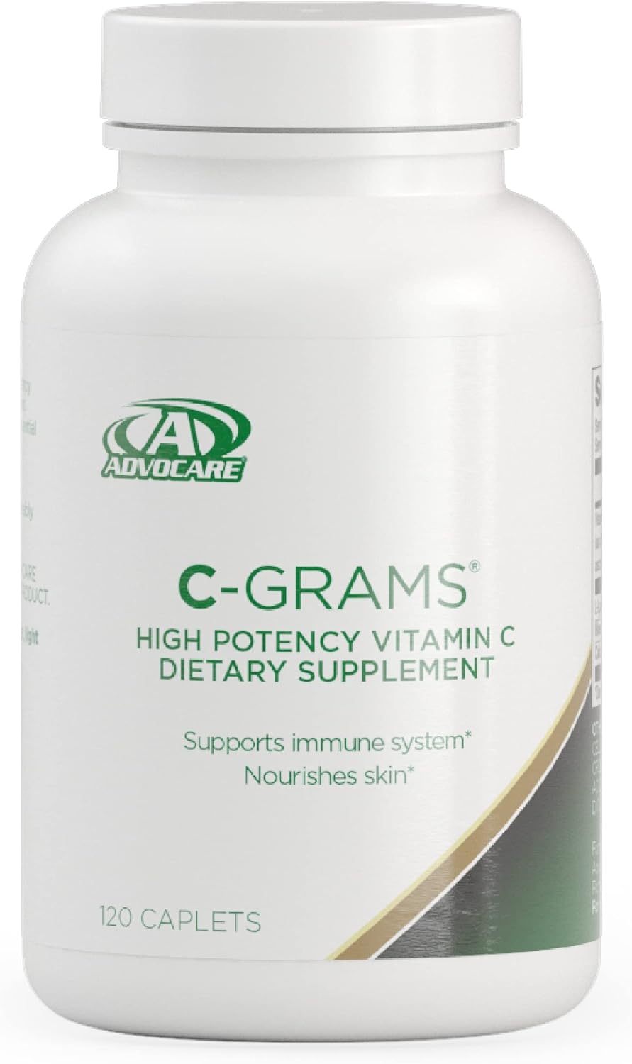 Advocare C-Grams - Premium Dietary Supplement For Skincare, Immune Support & Cardiovascular Health* - Contains Vitamin C, Magnesium & More - 120 Caplets