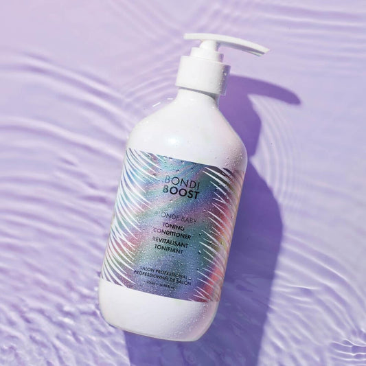 Bondiboost Blonde Baby Toning Purple Conditioner - Silicone-Free, Aloe-Based Formula With Violet Pigments & Hydrating Oils For Blonde Hair - Vegan & Cruelty-Free, 300Ml
