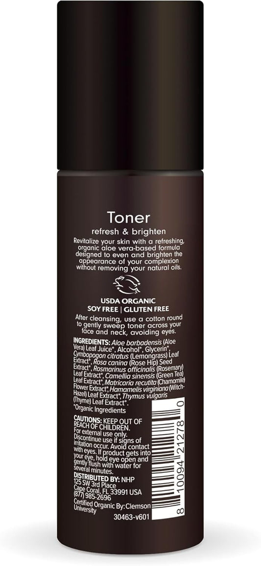 Ola Botanicals Toner (3.4 Fl. Oz), Aloe Vera & Rose Hip, Refresh & Brighten, Certified Usda Organic, Cruelty Free, Non-Gmo, Dr. Mercola