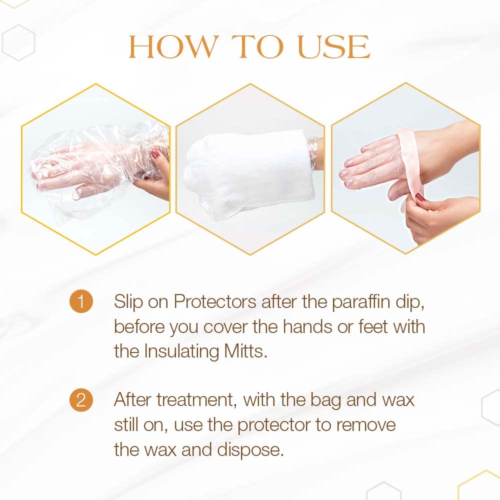 Gigi Paraffin Wax Hand and Foot Protectors, Slip-on Disposable Plastic Bags, 26 Counts, 1-pack : Paraffin Baths : Beauty & Personal Care