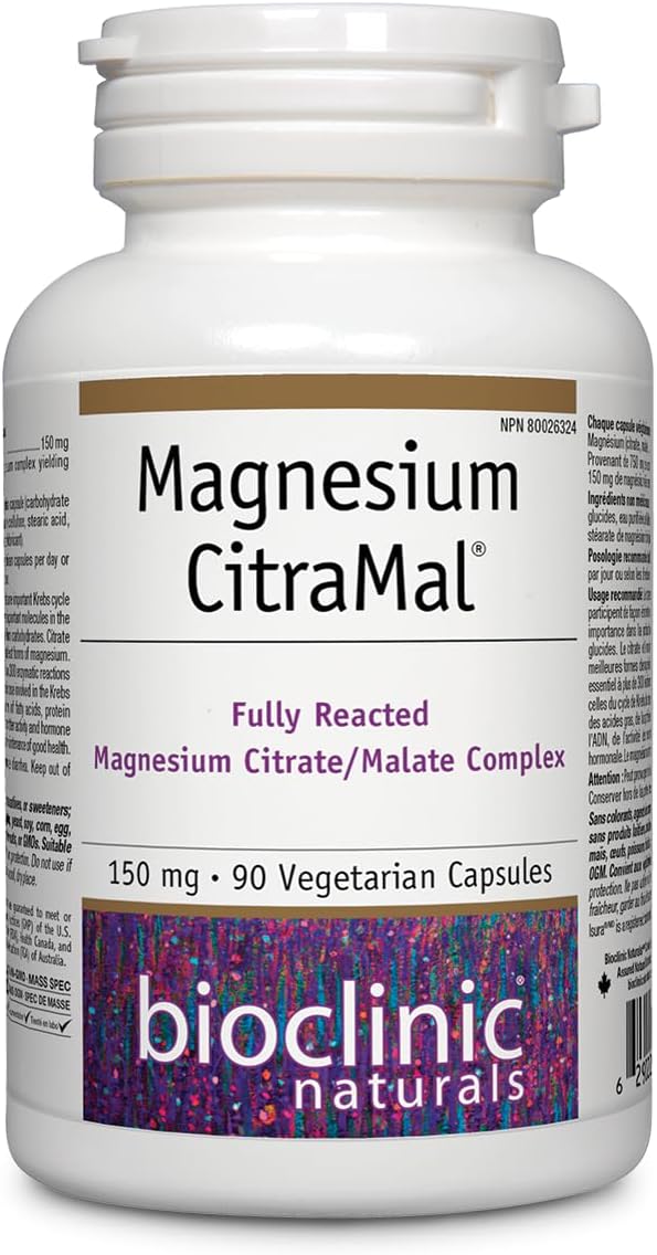 Bioclinic Naturals - Magnesium Citramal 150 Mg. - 90 Vegetarian Capsules