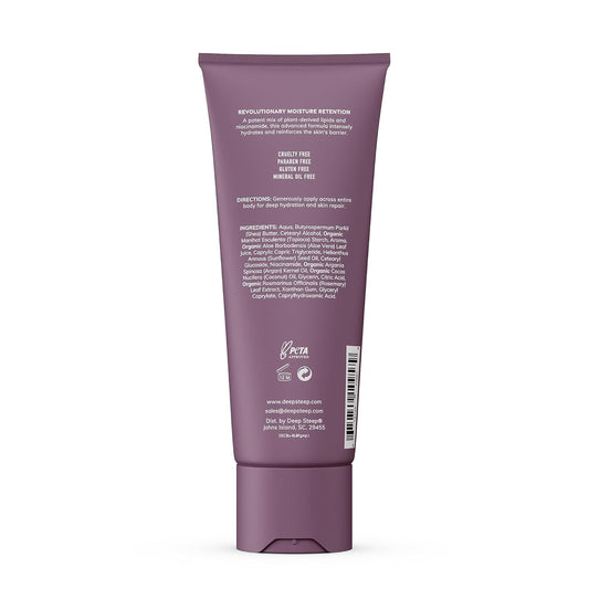 Deep Steep Body Lotion, Fig Apricot, 8 Oz – Moisturizer With Coconut Oil, Shea Butter, Argan Oil, Aloe Vera & Niacinamide – Vegan, Clean Beauty, Daily Skin Hydration