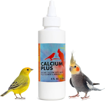 Morning Bird Calcium Plus Liquid Supplement For Birds - Liquid Calcium Formula With Magnesium And Vitamin D3 Calcium Supplement For All Birds – 2 Fl Oz