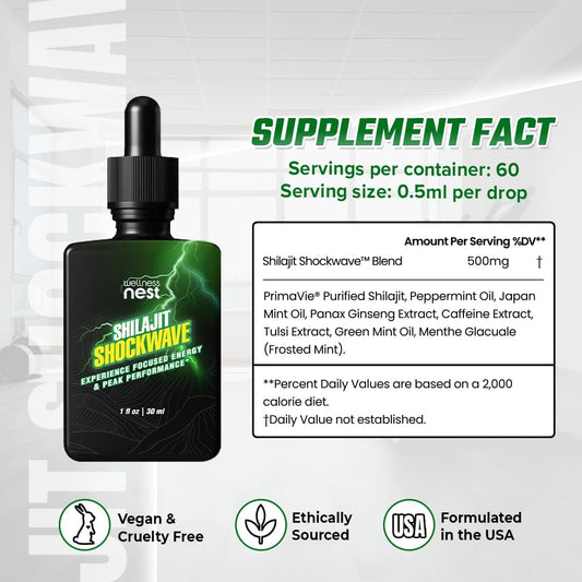 Gold Grade Pure Himalayan Shilajit Resin And Shilajit Shockwave Drops