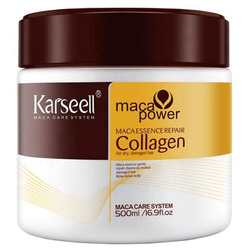 Karseell Collagen Hair Treatment Deep Repair Conditioning Argan Oil Collagen Hair Mask Essence For Dry Damaged Hair All Hair Types 16.90 Oz 500Ml