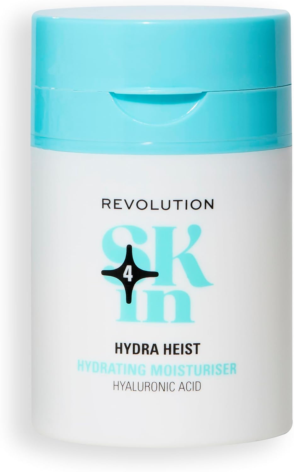 Revolution Skin, Hydra Heist Hyaluronic Acid Hydrating Moisturiser, Lightweight Face Cream, Vegan & Cruelty-Free, 50Ml